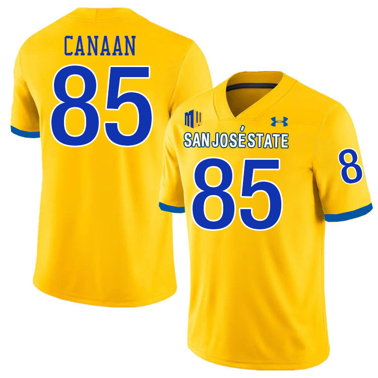 San Jose State Spartans #85 Jackson Canaan College Football Jerseys,Uniforms-Gold